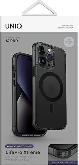 Mbështjellës UNIQ LifePro Xtreme Magclick për iPhone 14 Pro, i zi