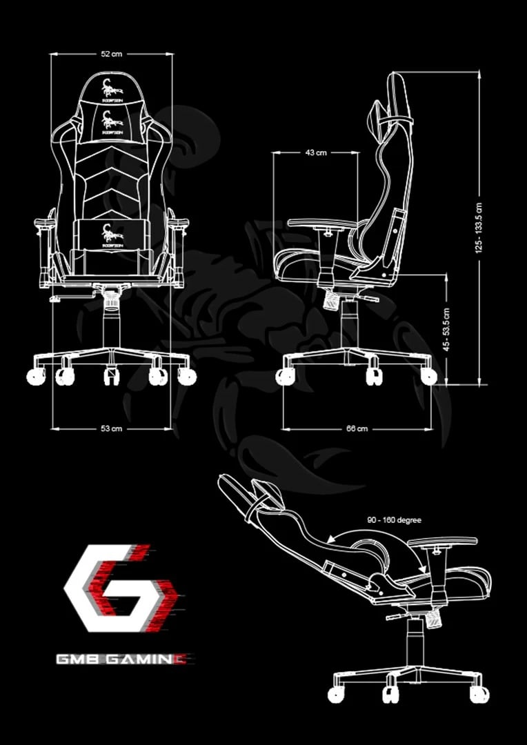 Karrige Gembird GC-SCORPION-05X, e verdhë/e zezë