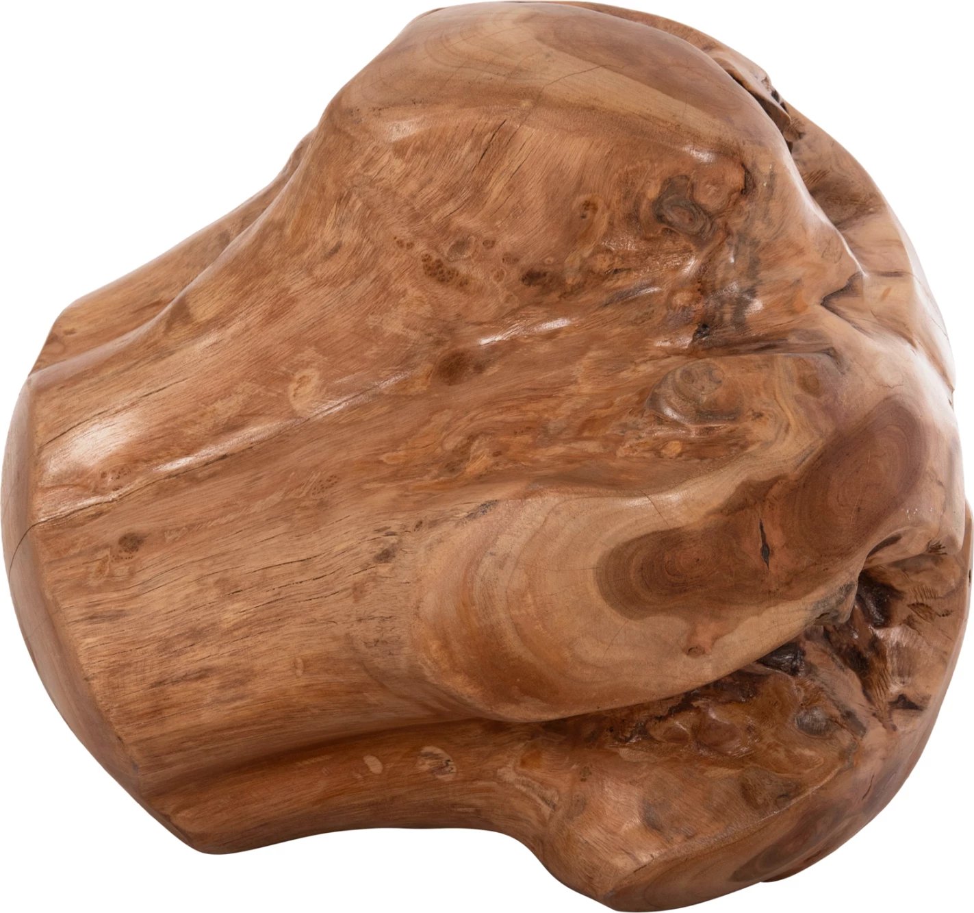 Dekor për dysheme CLEMOR, sferë prej druri tik, ngjyrë natyrale, Φ40cm