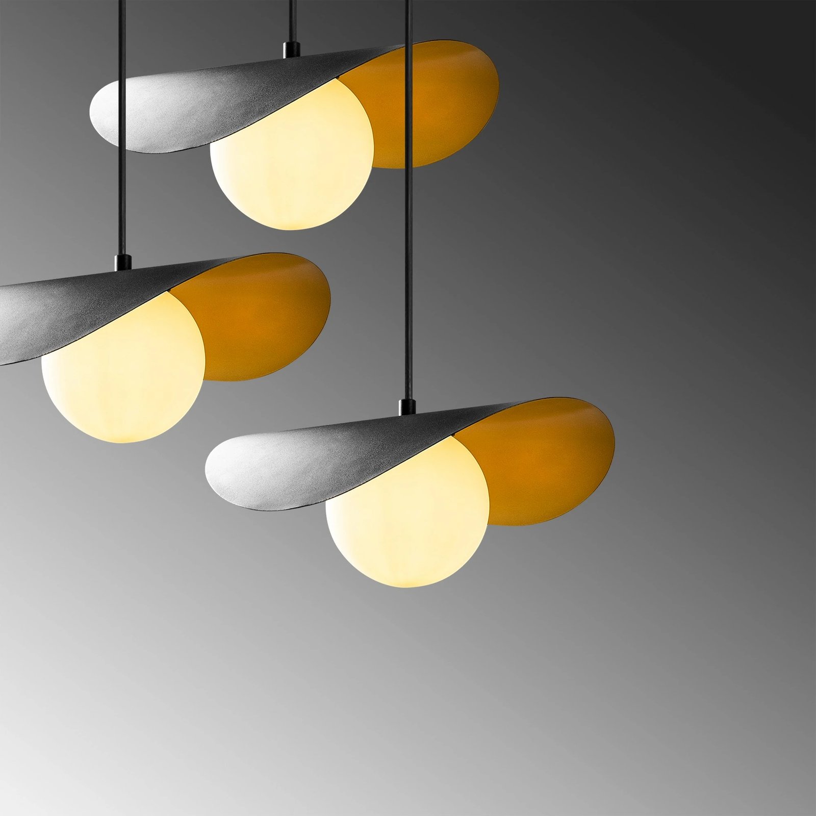 Llambë tavani Opviq, Vatoz - 6141, ngjyrë e zezë, lartësi e rregullueshme