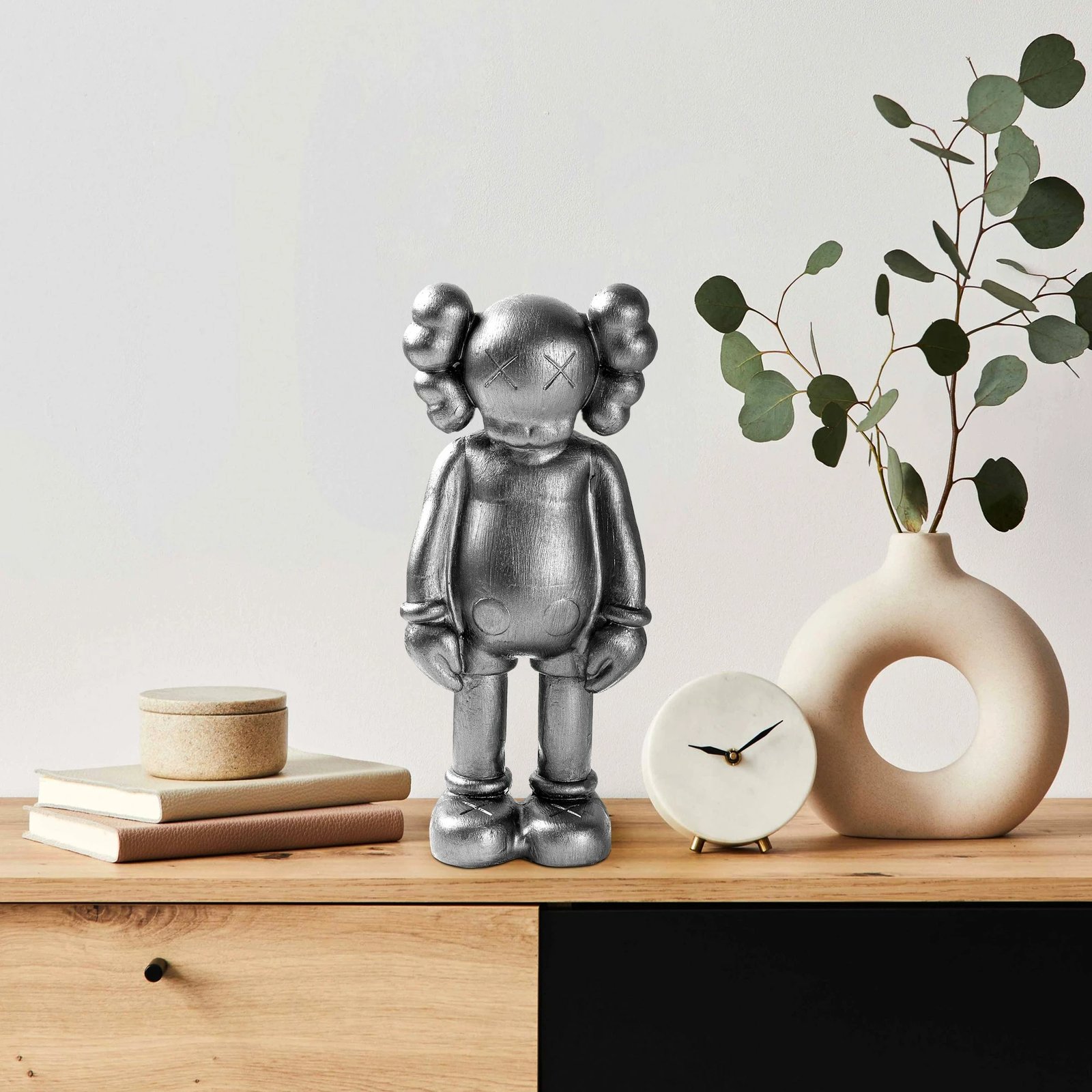 Objekt dekorativ Aberto Design, Yak-051-B, ngjyrë argjendi Objekt dekorativ Aberto Design, Yak-051-B, ngjyrë argjendi