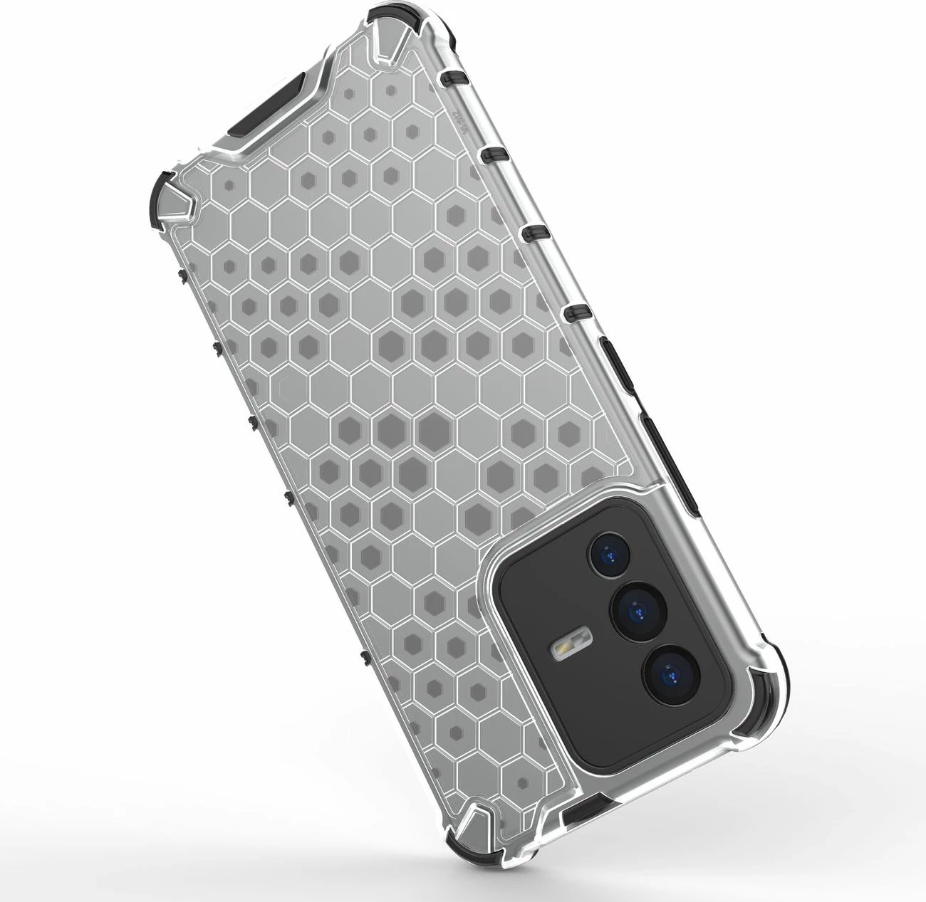 Mbështjellës Hurtel honeycomb për Vivo V23 5G, i zi Mbështjellës Hurtel honeycomb për Vivo V23 5G, i zi