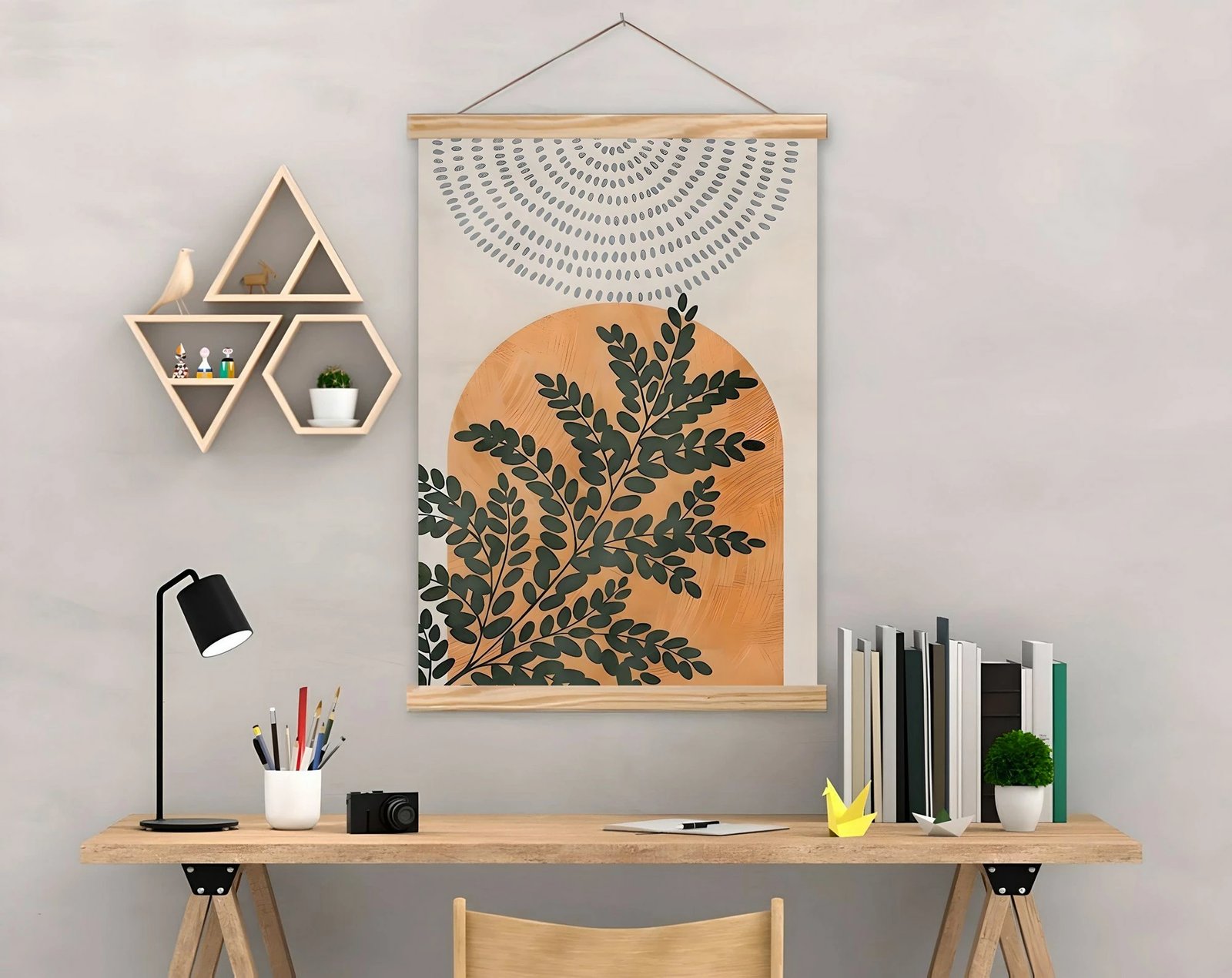 Pikturë dekorative me kornizë, shumëngjyrëshe, MRG03, 50x70cm