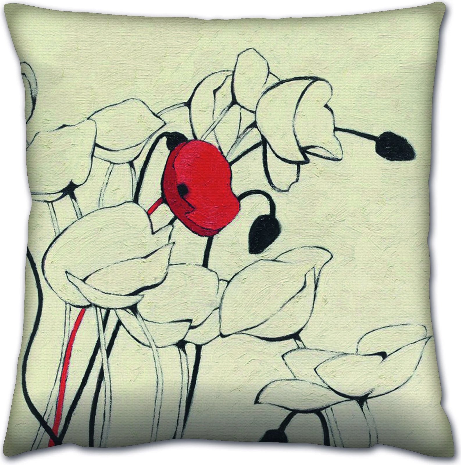 Jastëk dekorativ, shumëngjyrësh, Evila Originals, A14365, 43x43cm