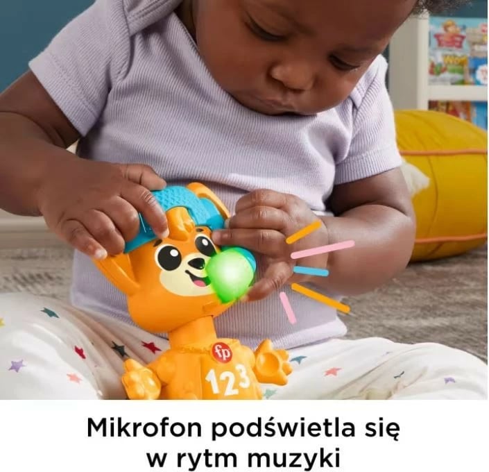 Lodër muzikore Fisher Price Link Squad Fox HYL37, plastikë, për fëmijë, portokalli/kaltër/gjelbër