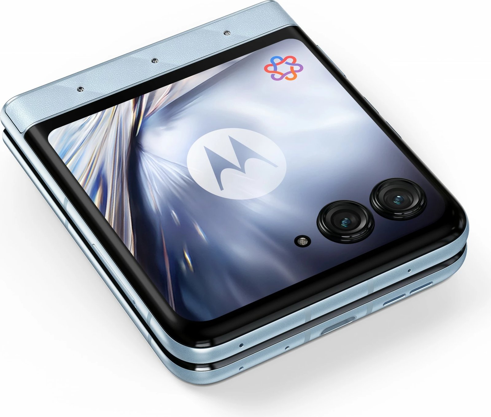 Celular Motorola razr60 + kufje Buds Loop, Swarovski Edition, blu Celular Motorola razr60 + kufje Buds Loop, Swarovski Edition, blu