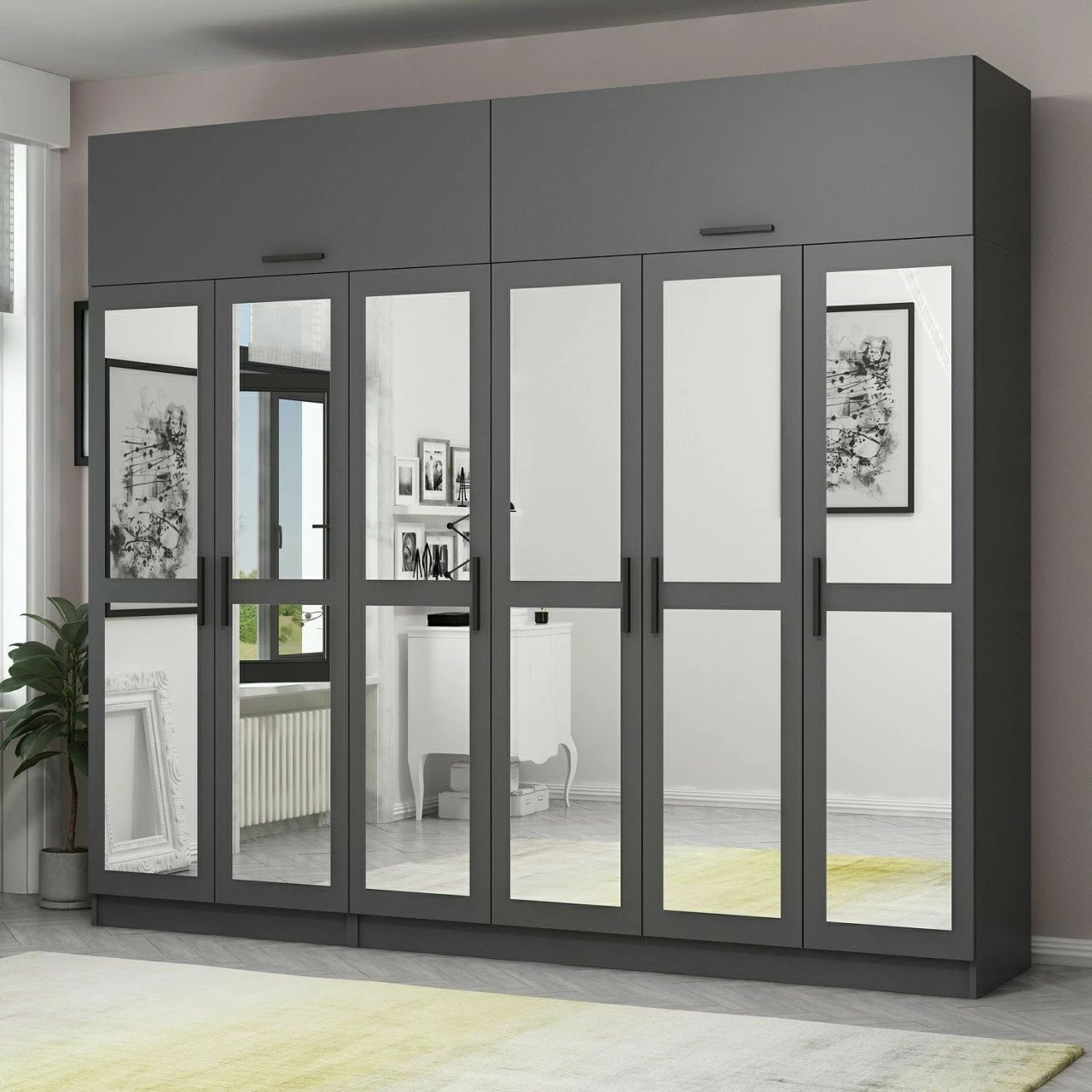 Dollap Skye Decor, ngjyrë antracit, 5279