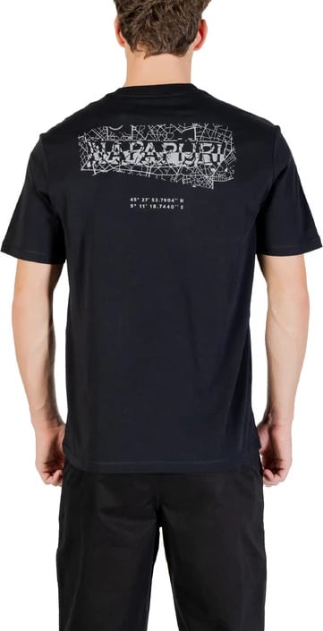 Maicë Napapijri për meshkuj, e zezë