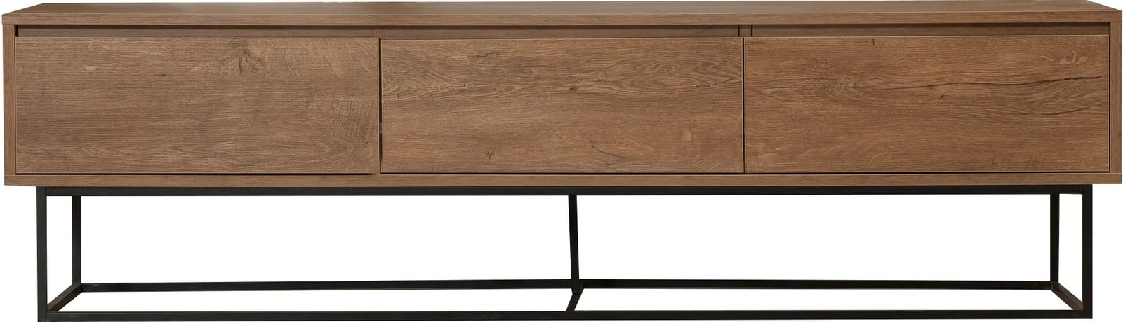 Komodë për TV Skye Decor, Milo 180, ngjyrë arre dhe e zezë