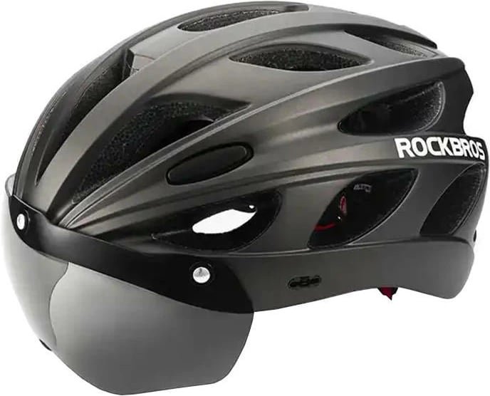Helmetë çiklizmi Rockbros TT-16 me syze të ndashme, e zezë/argjendtë