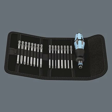 Set veglash Wera Kompakt 60, 16 copa, Torx, me kuti