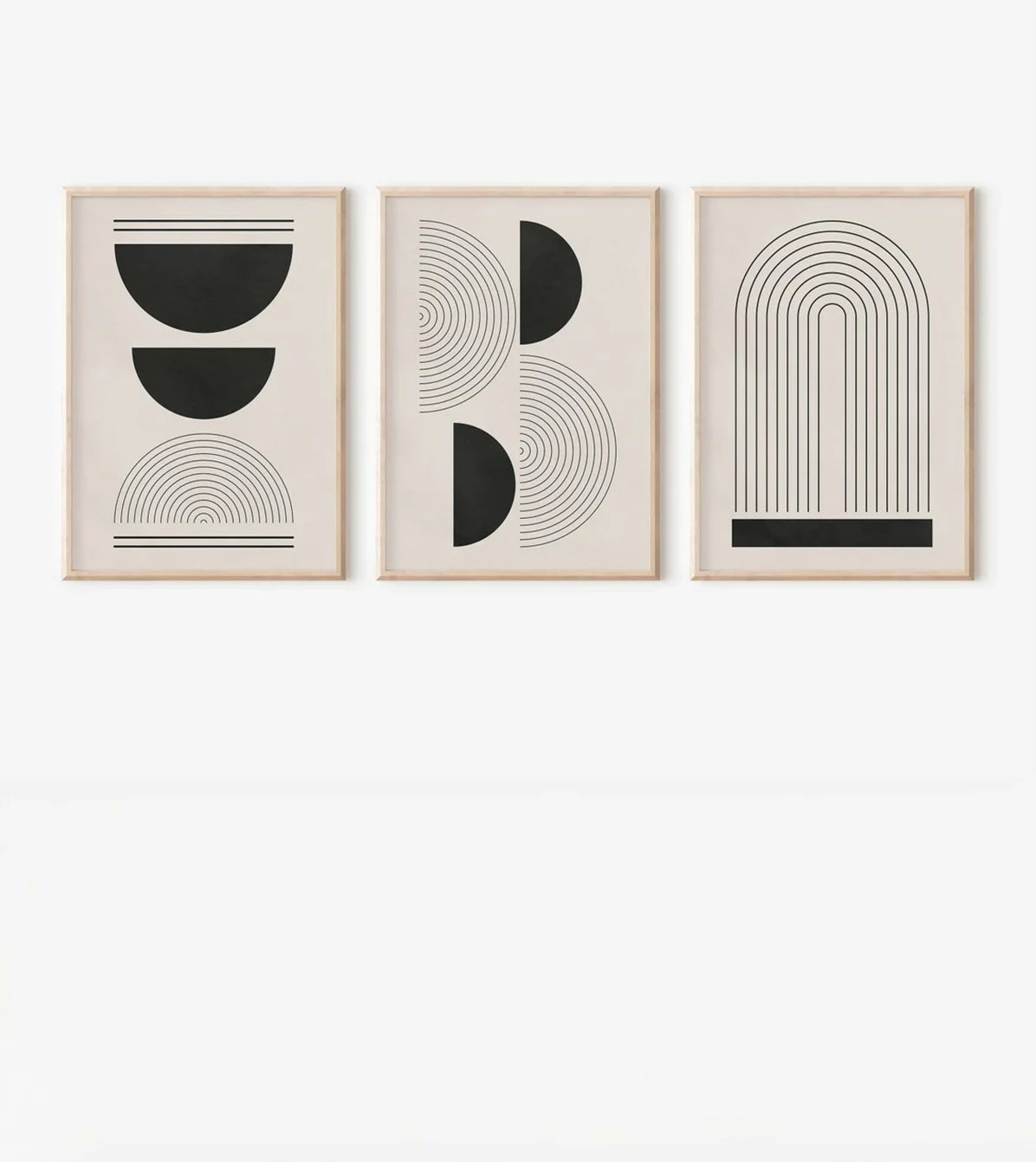 Pikturë dekorative me kornizë (3 copë), Wallity, 3Dartsohoset82