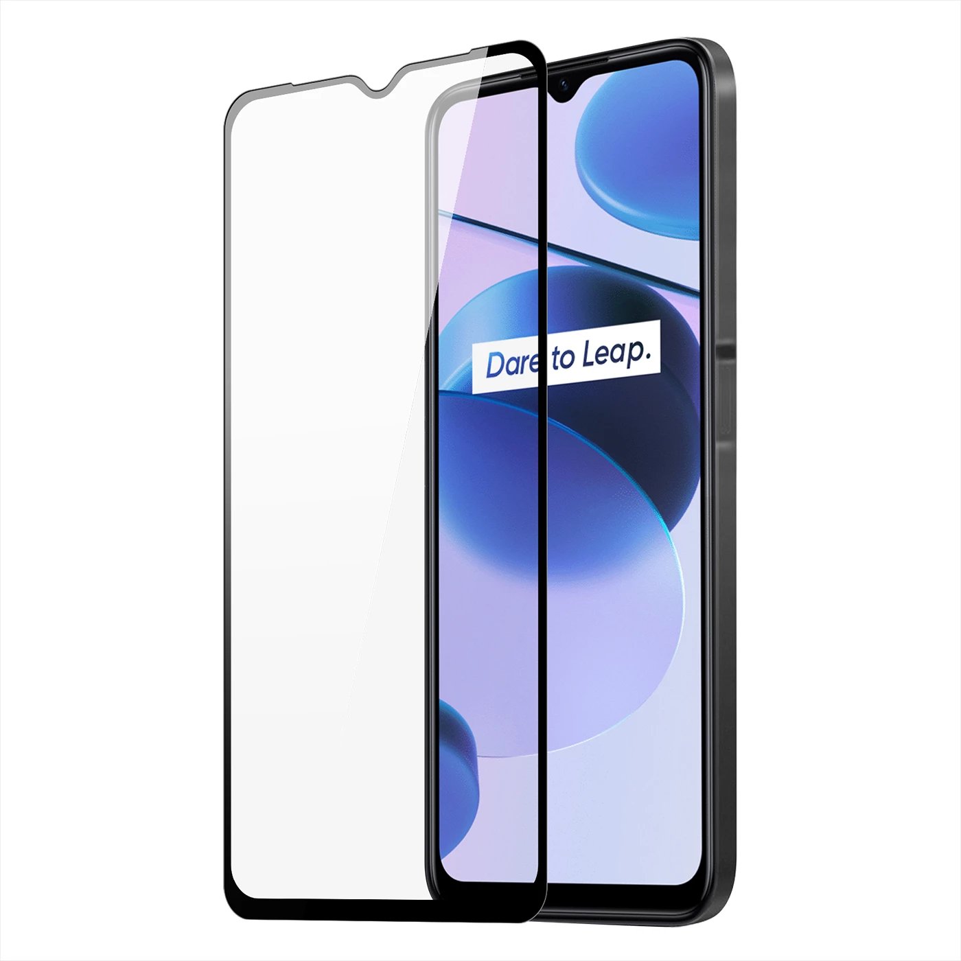 Xham i temperuar Dux Ducis 9D për Realme C35, me kornizë, i zi