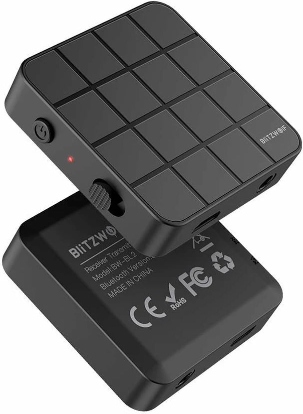 Transmetues/Marrës Bluetooth BlitzWolf BW-BL2, Bluetooth 5.0, i zi