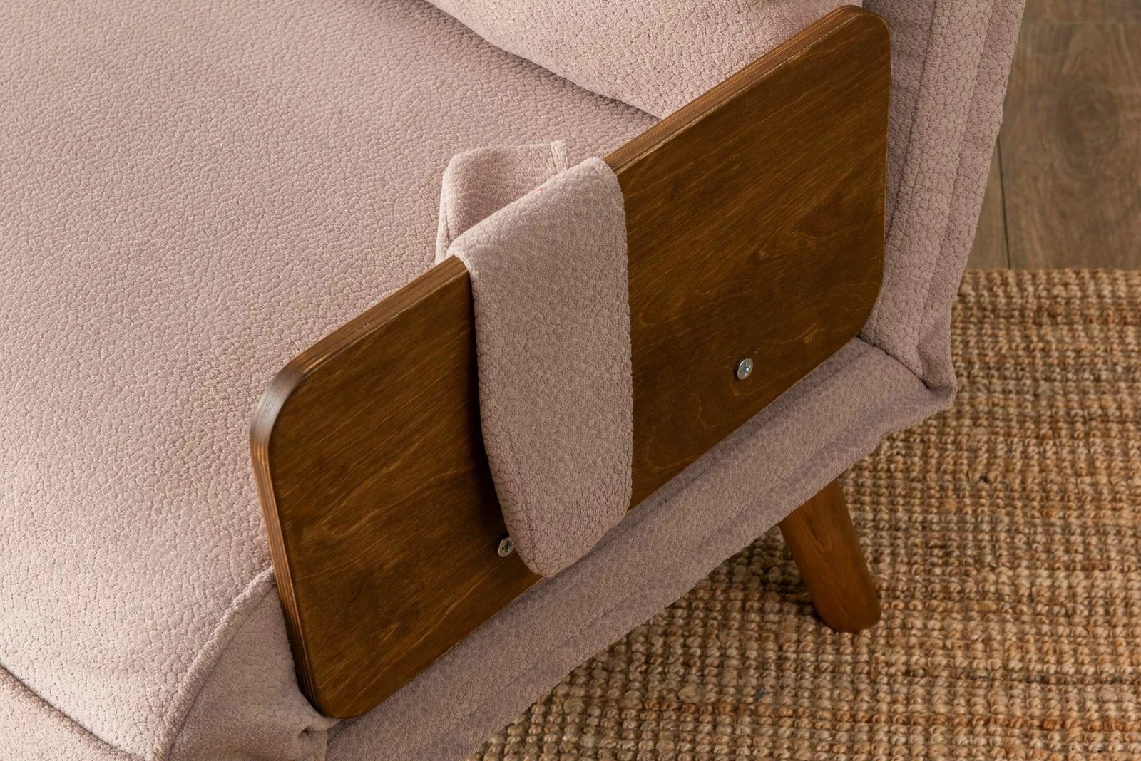 Divan-krevat dy ulëshe, Cosmo, ngjyrë mink, Atelier del Sofa Divan-krevat dy ulëshe, Cosmo, ngjyrë mink, Atelier del Sofa