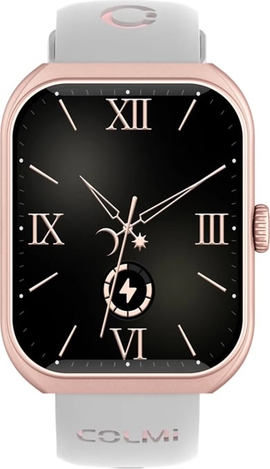 Smartwatch, Colmi P86, 1.93" AMOLED AOD, thirrje Bluetooth, 1ATM, 400 mAh, rozë e artë