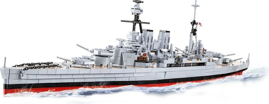 Set ndërtimi Cobi Klocki HMS Hood, 2613 pjesë, Historical Collection, model 1:300
