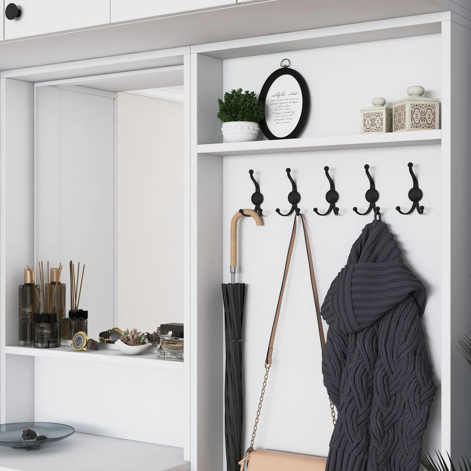 Stendë korridori Hanah Home, EA104 - 2569, e bardhë