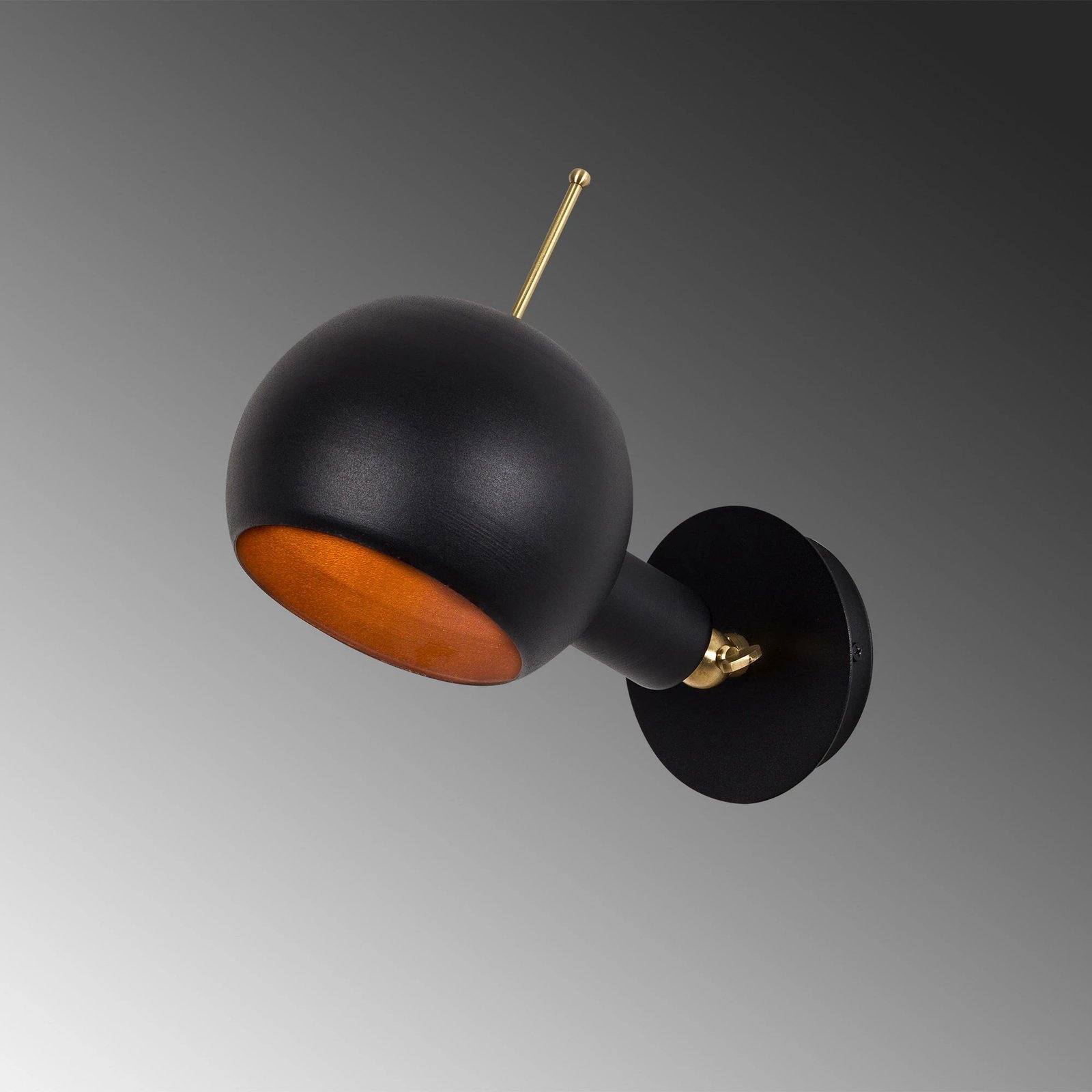 Llambë muri Opviq, Sivani - MR-660, e zezë dhe bakri Llambë muri Opviq, Sivani - MR-660, e zezë dhe bakri