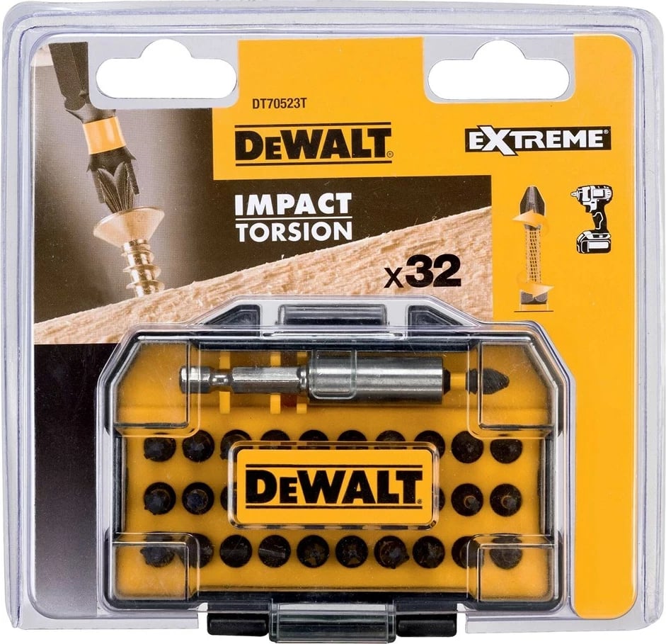 Set bitash për kaçavidë DeWALT DT70523T-QZ me kuti