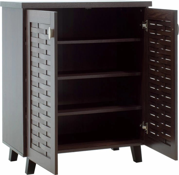 Dollap këpucësh MANTAM 12 palë, ngjyrë arre, 78x40x92 cm