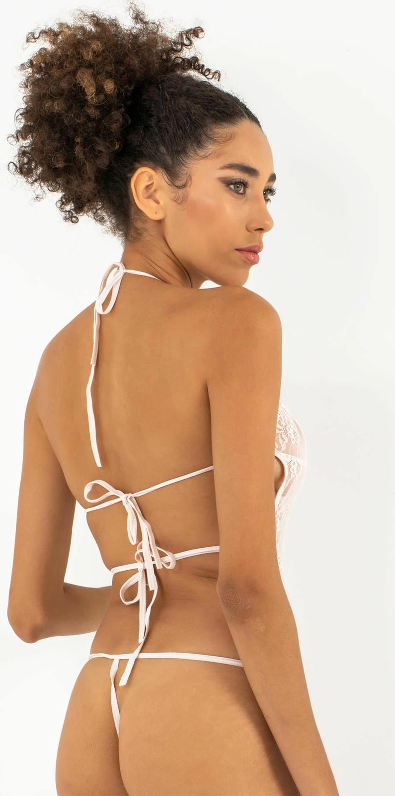 Babydoll Jumeon, ngjyrë pluhur, 001-000376