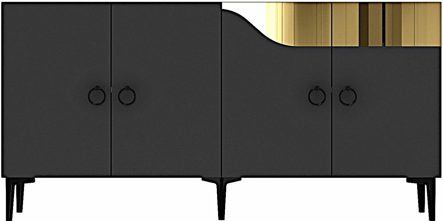 Konsolë Skye Decor, Gama 150, antracit dhe ari