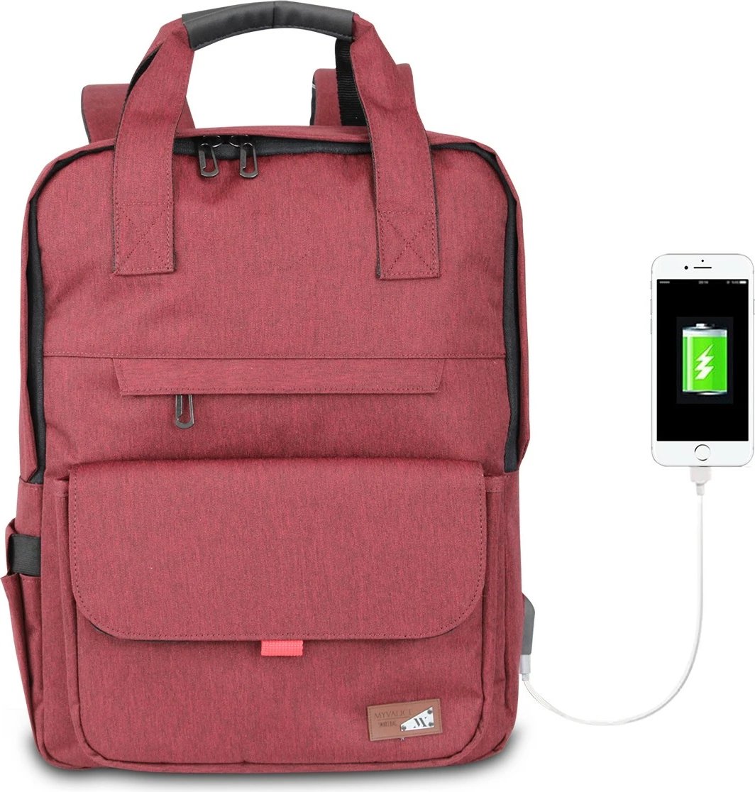 Çantë laptopi Zoozie Bags, ngjyrë e kuqe e errët, 2232 Çantë laptopi Zoozie Bags, ngjyrë e kuqe e errët, 2232