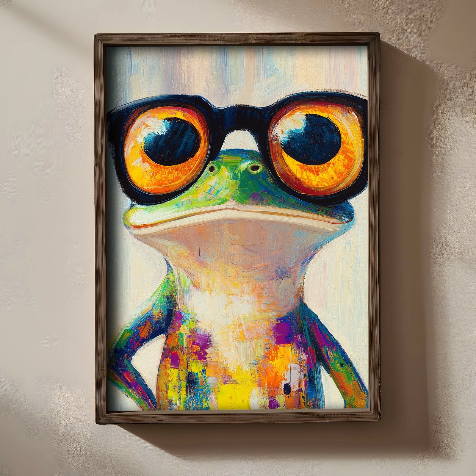 Pikturë dekorative me kornizë MDF, Wallity, TUN019-L, shumëngjyrëshe, 35x47x2cm