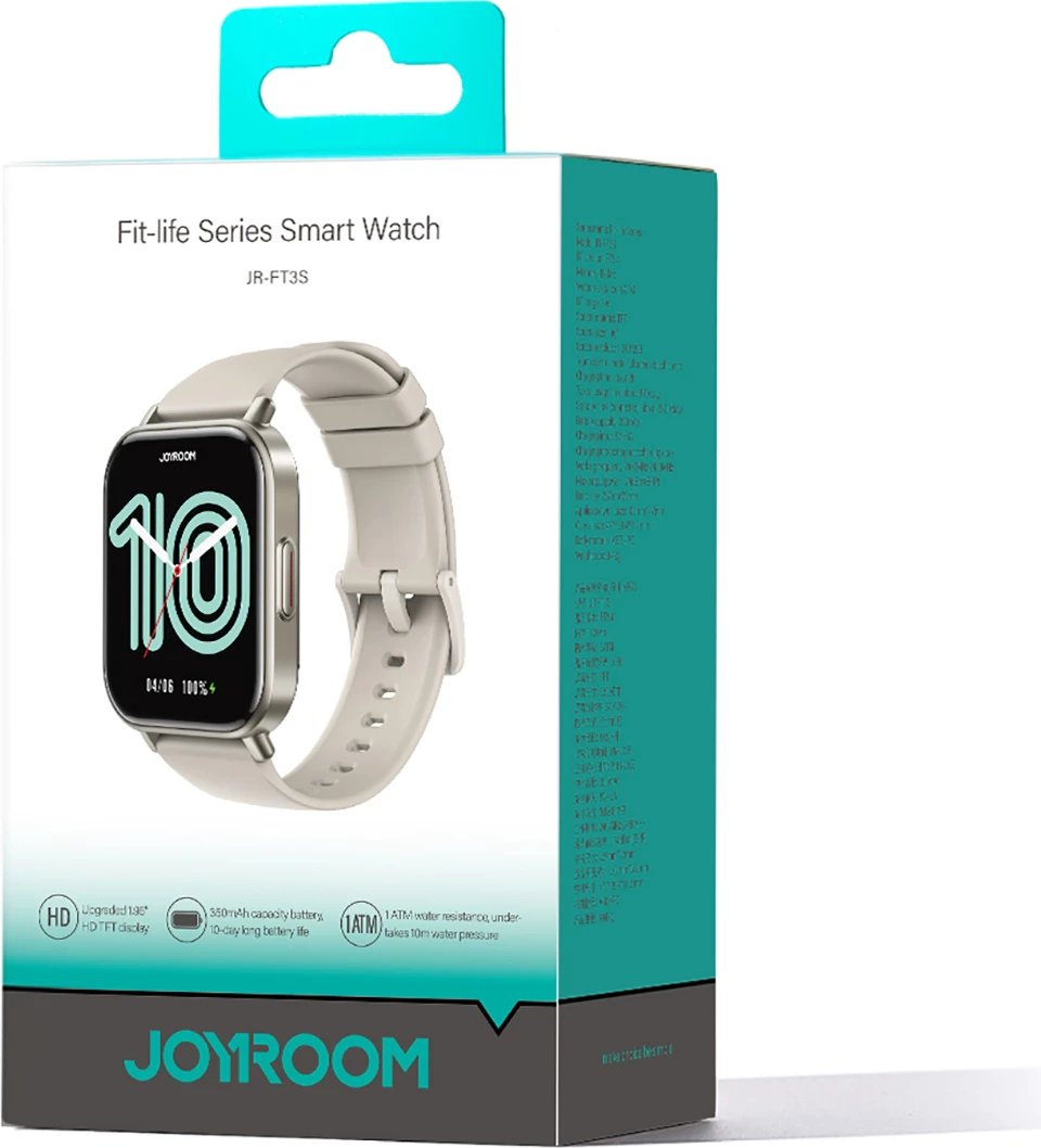 Smartwatch Joyroom Fit-Life JR-FT3S, 1.96", Bluetooth, 340 mAh, Titanium