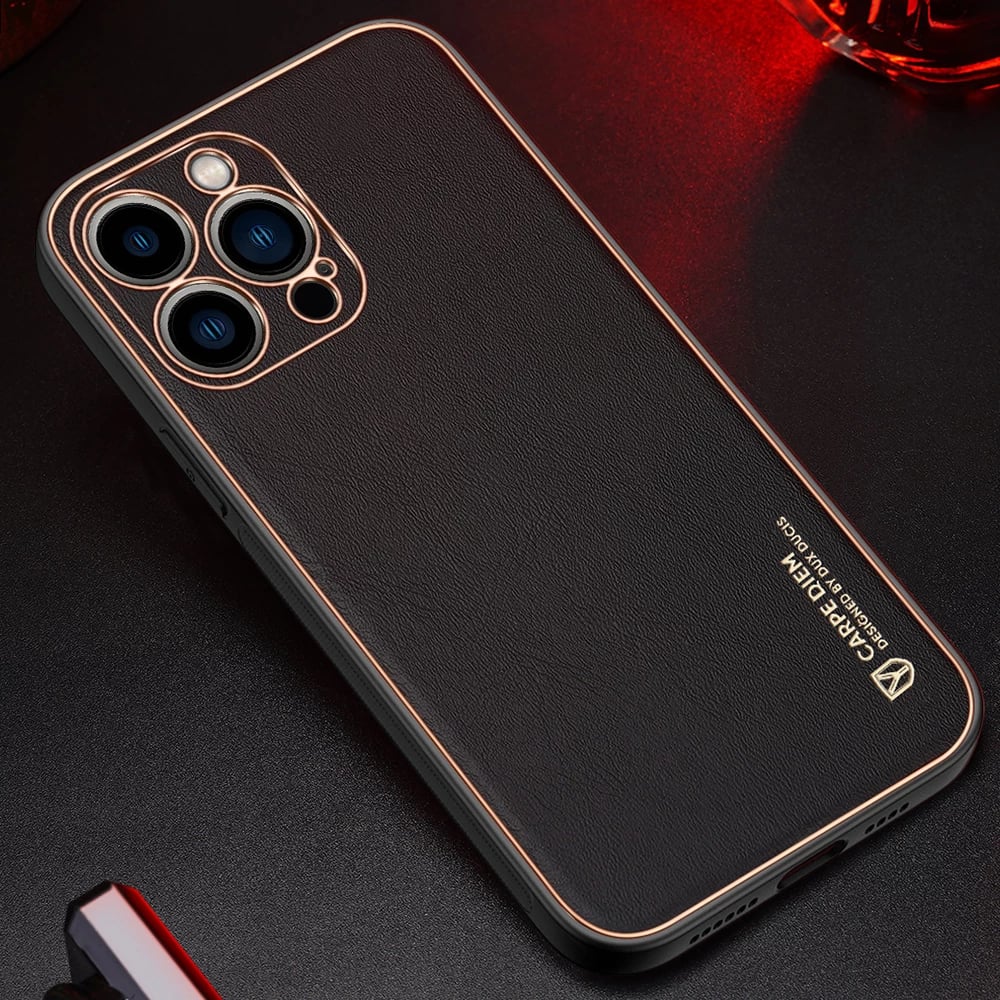 Mbështjellës Dux Ducis Yolo për iPhone 13 Pro, TPU+PU lëkurë, Kuq