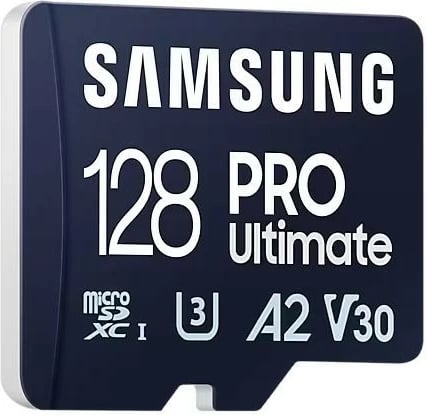 Kartelë memorie microSD Samsung PRO Ultimate 128GB me adapter SD
