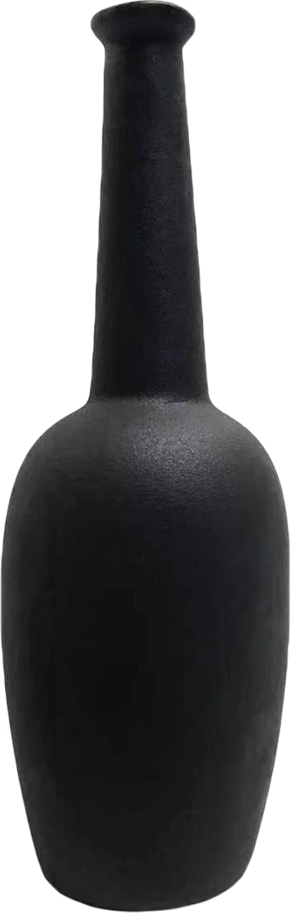 Dekor tavoline qeramike ELENDIL FH4592.02, ngjyrë e zezë mat, Φ10x30.5H cm