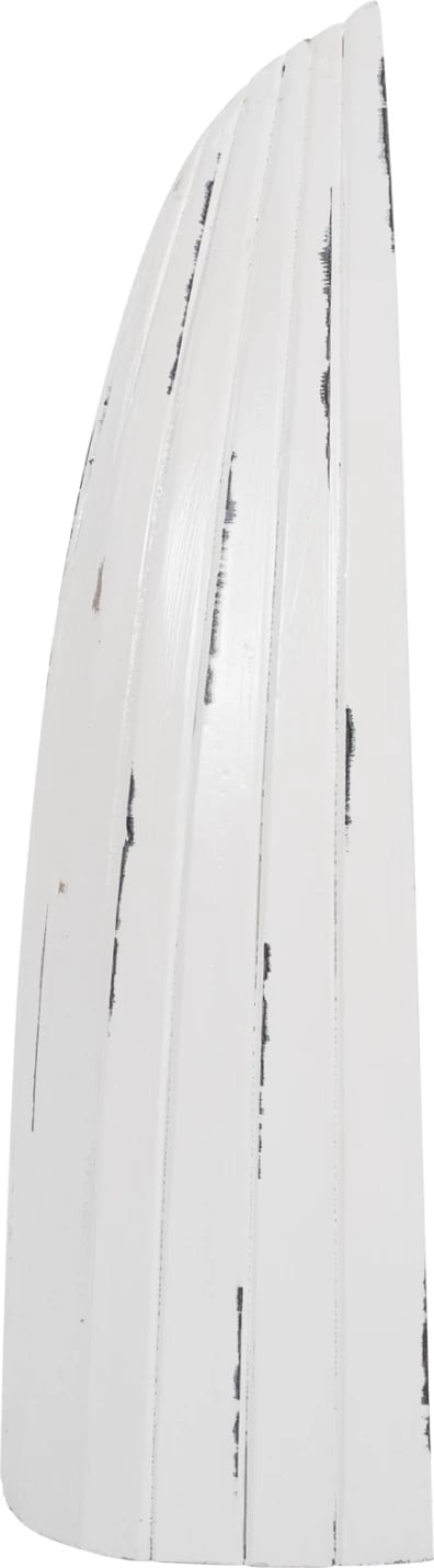 Raft vertikal për shishe, formë anije, dru mahogany, FH9494, 55x30x195H cm