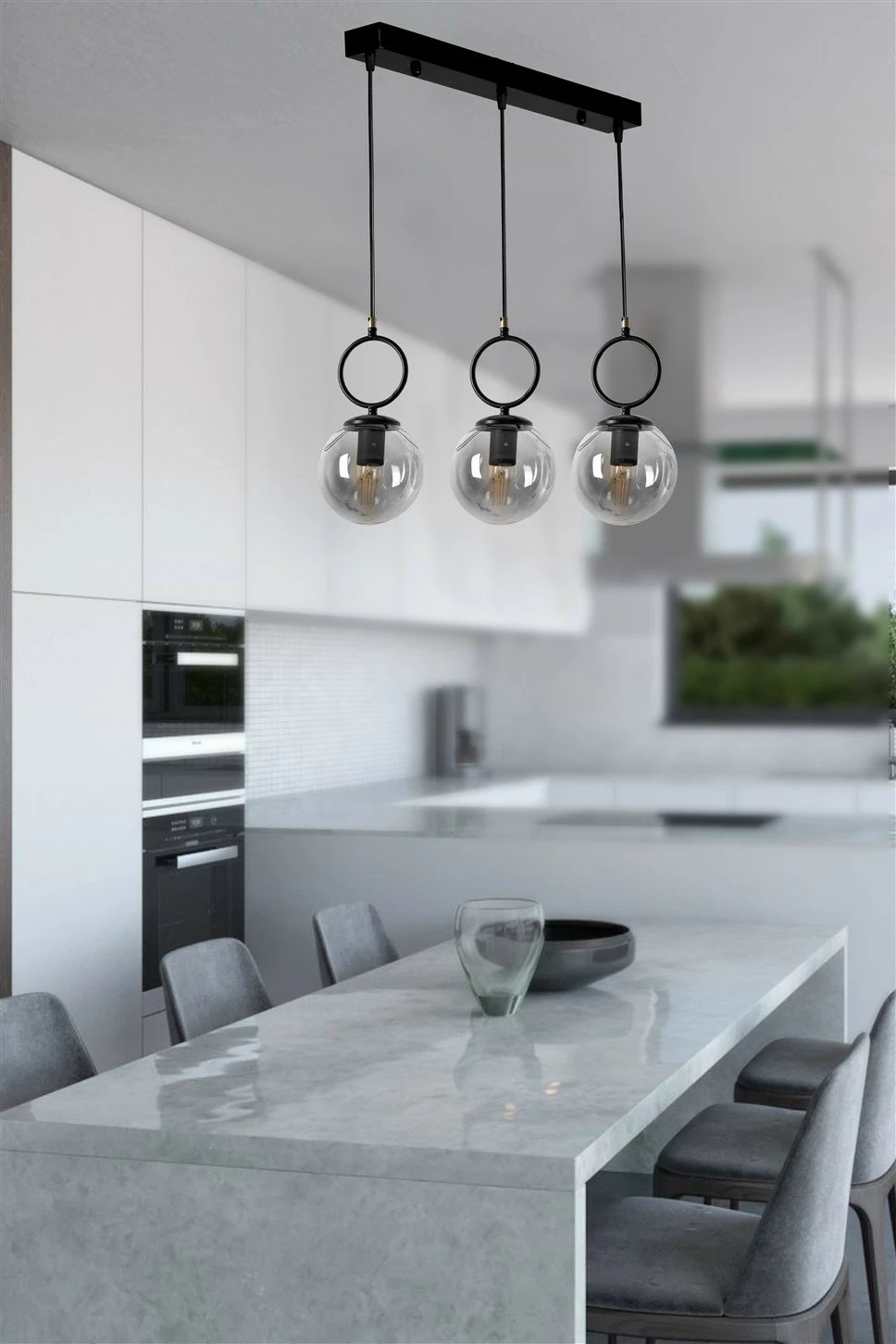 Llambë varëse Opviq, 8487-6, e zezë, lartësi e rregullueshme