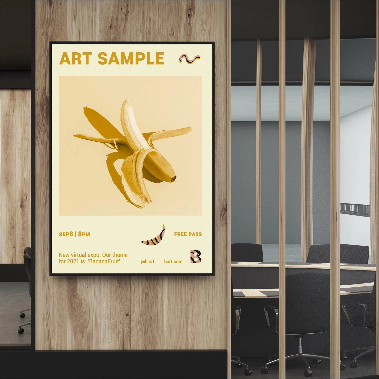 Pikturë dekorative me kornizë, MDF, Wallity, Mp-00104, 50x70cm