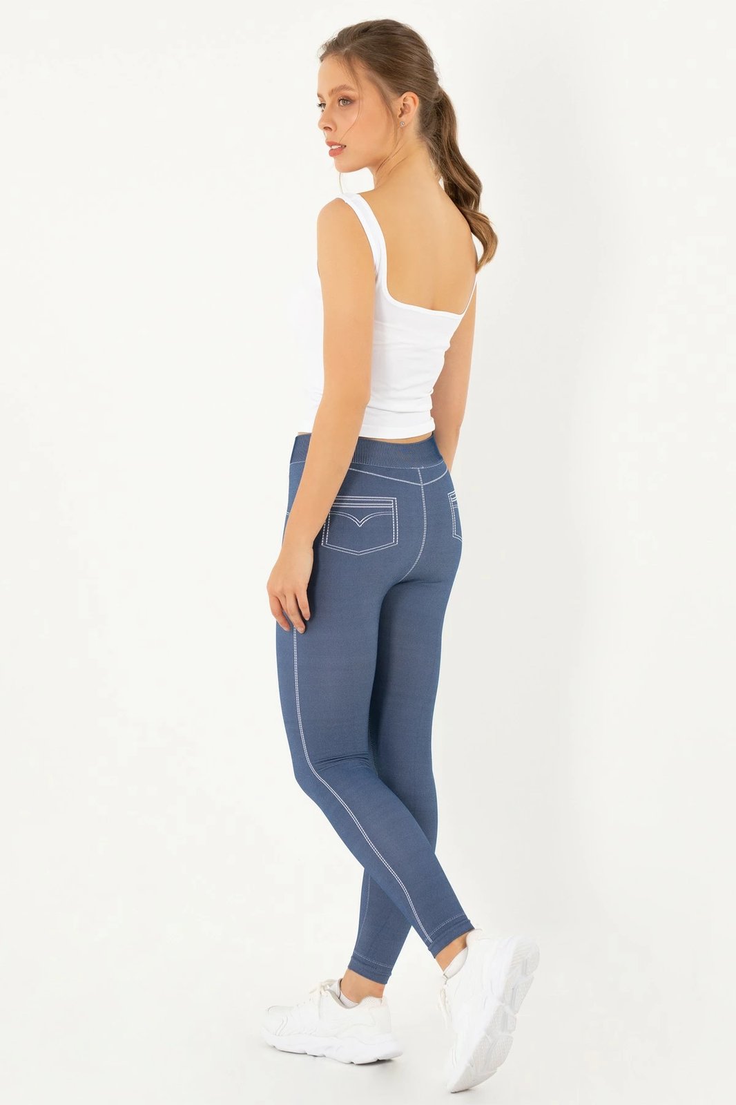 Tuta të ngushta Jumeon, ngjyrë blu e errët, 230-000504