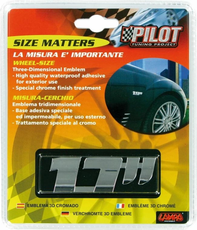 Shenja Dekoruese Chrome 17" 3d Pilot