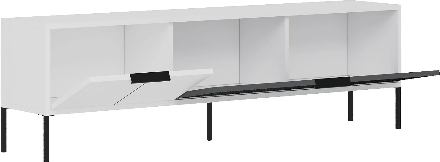 Komodë TV Skye Decor, Noah, e bardhë dhe antracit