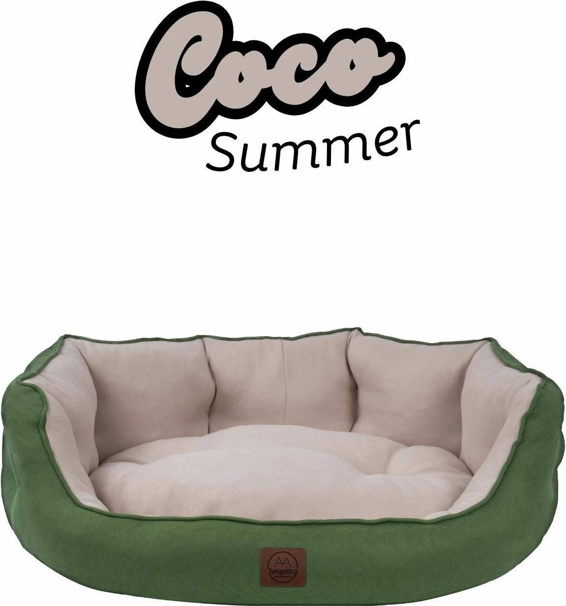 Shtrat për kafshë Coco Summer, i gjelbër, Paws & Whiskers, madhësia M