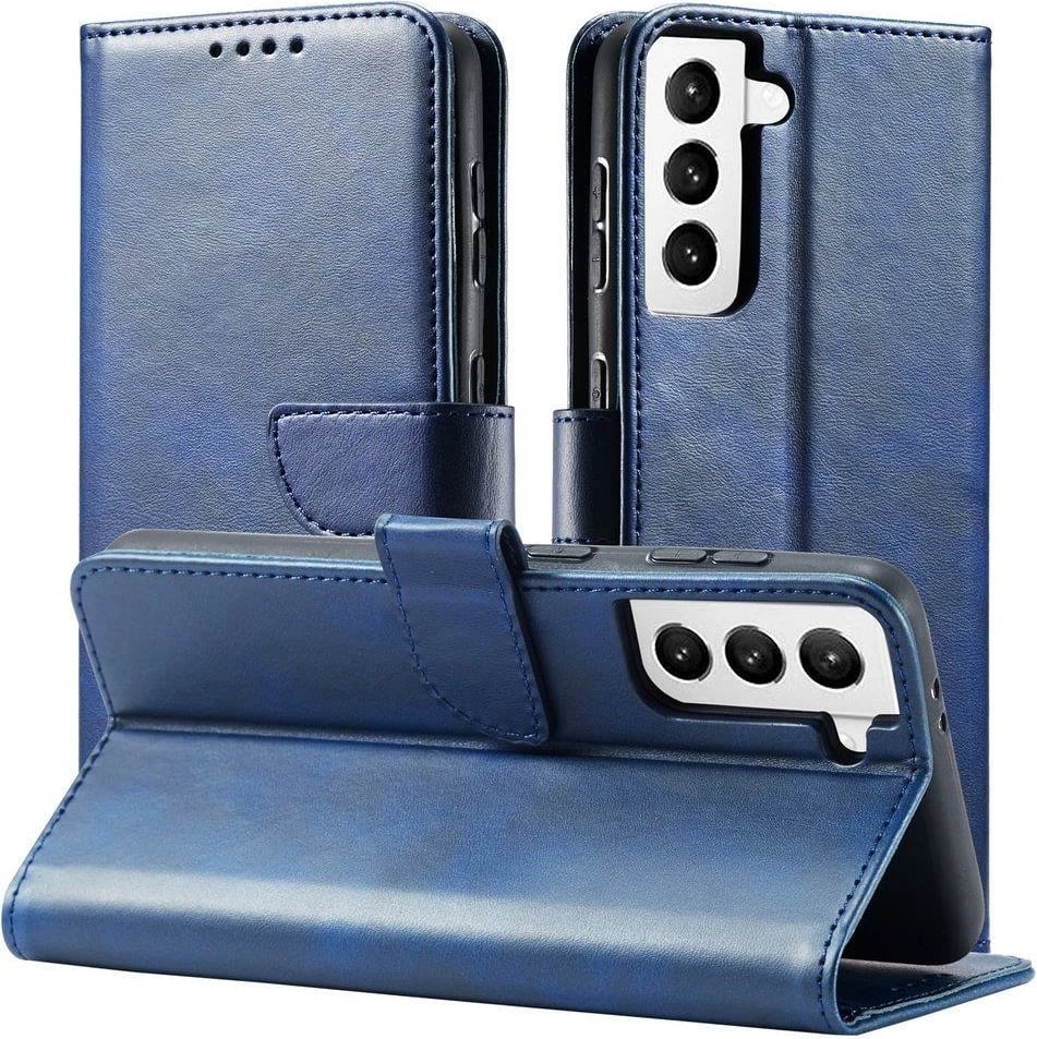 Mbështjellës Hurtel Magnet Case Elegant për Samsung Galaxy S22+, me kapak, kaltër Mbështjellës Hurtel Magnet Case Elegant për Samsung Galaxy S22+, me kapak, kaltër