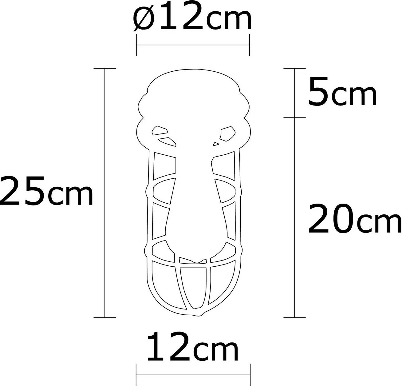 Llambë tavani Opviq Kimil, e zezë, N-1075