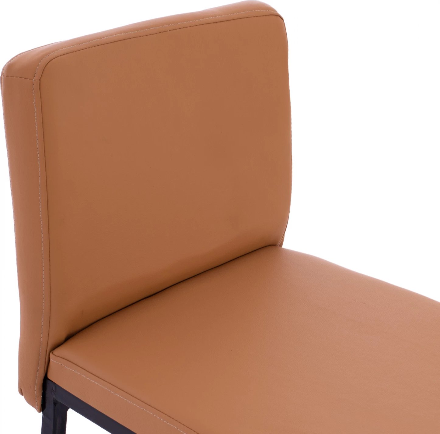 Karrige për bar metalike me lëkurë ngjyrë kafe FH5801 40x46x86Y cm