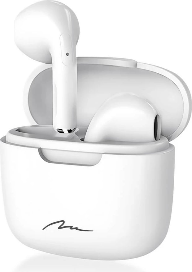 Kufje wireless Media-Tech R-PHONES TWS+ MT3608W, in-ear, Bluetooth, USB-C, Bardhë