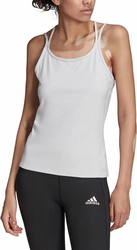 Bluzë sportive për femra Adidas, e bardhë