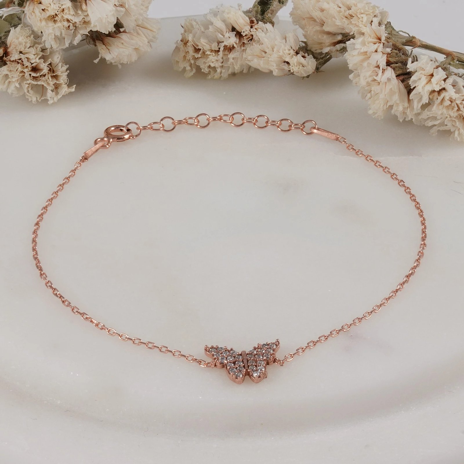 Byzylyk argjendi Jumeon, ngjyrë rozë e artë, 10280KLB