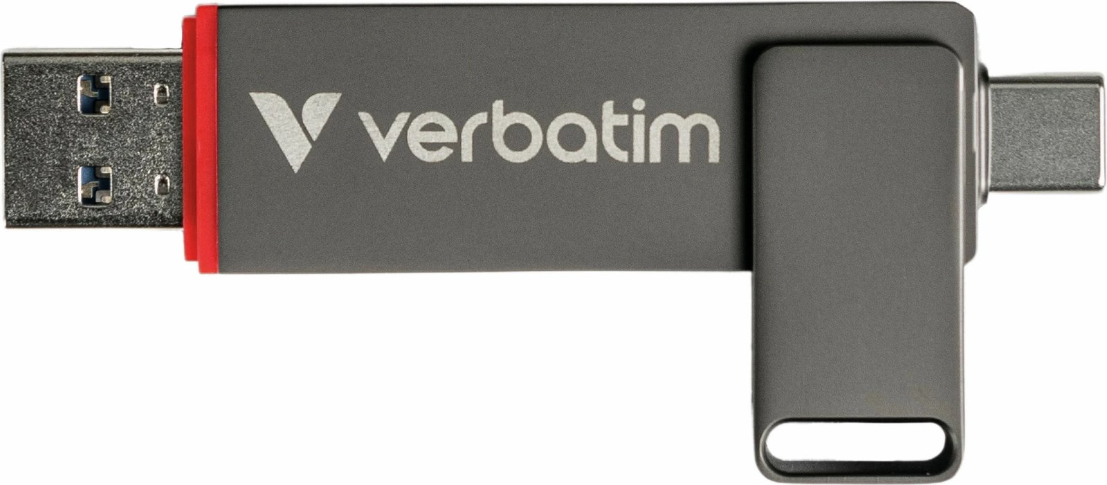USB flash Verbatim Dual QuickStick 256GB, USB-A/USB-C, 3.2 Gen 1, gri