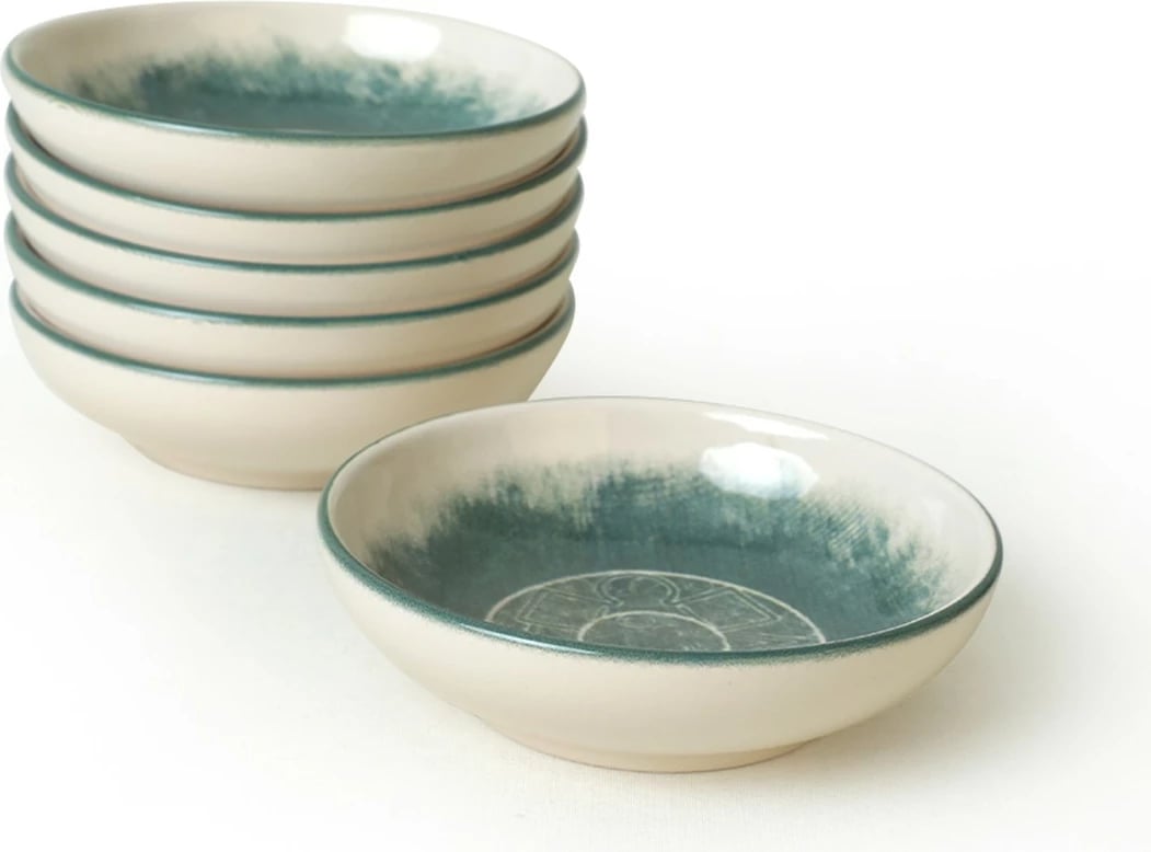 Set tasash për salcë (6 copë), Hermia Concept, krem, 13cm