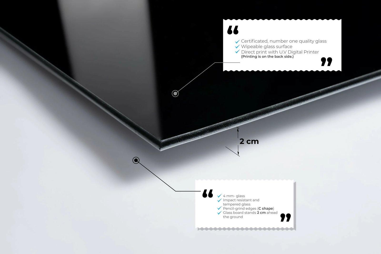 Pikturë dekorative prej xhami të temperuar, Wallity, 1875, 50x70cm