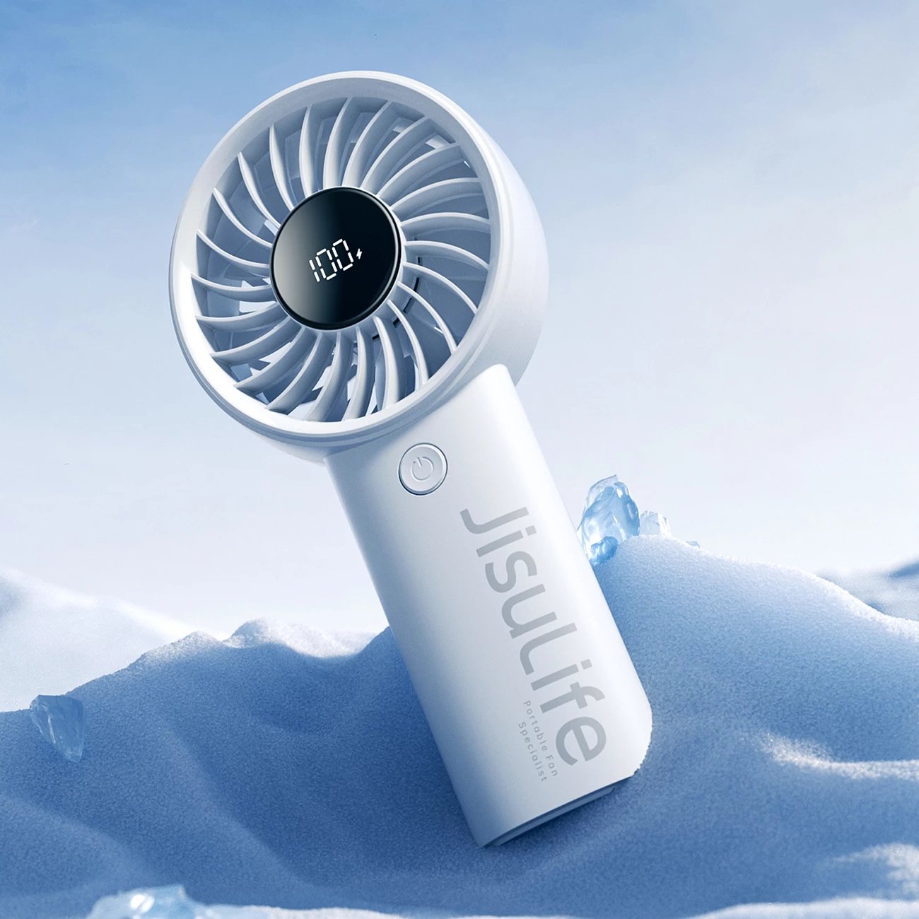 Ventilator dore Jisulife Life4, 5000mAh, USB-C, Gri